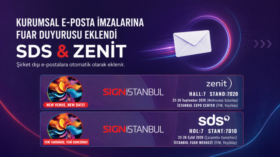 Kurumsal E-Posta İmzalarına Fuar Duyurusu Eklendi